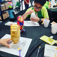 Load image into Gallery viewer, Unleash Your Creative Roar this National Day with the 'Lion's Pride - Paint Your Own Merlion' art workshops.